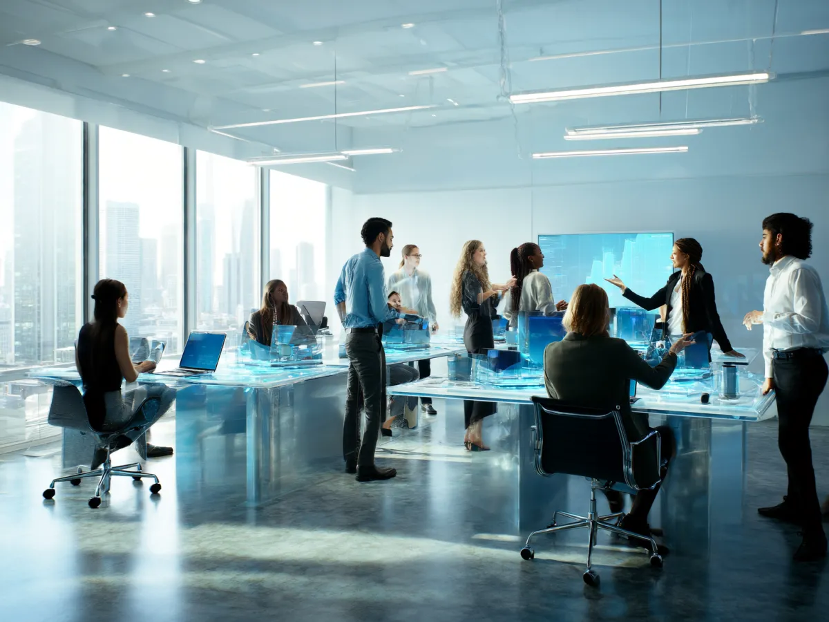 Empresários a analisar campanha de crowdfunding